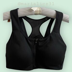 Nike Black Racerback padded Sports Bra, Medium